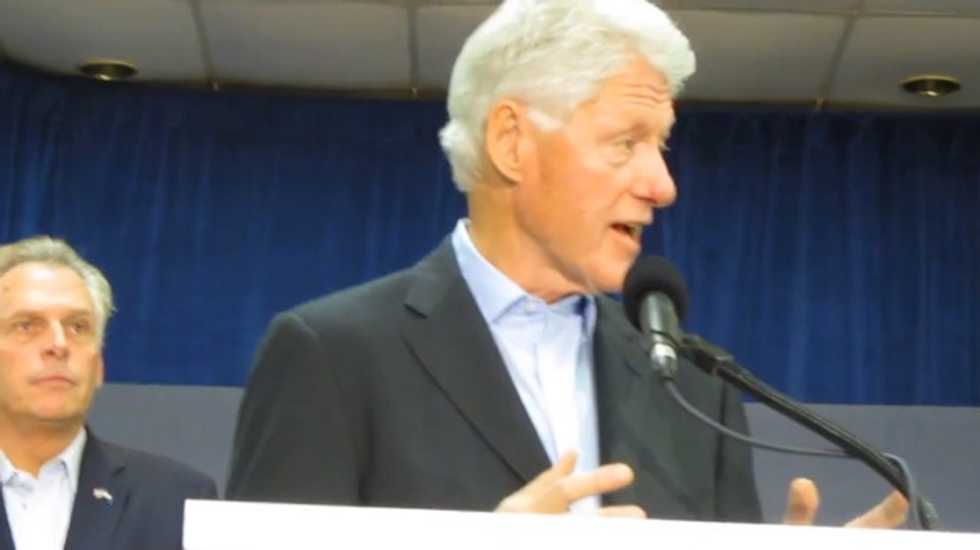Bill Clinton makes hard pitch for Terry McAuliffe in Virginia governor's race