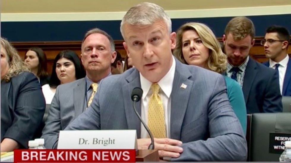 Explosive whistleblower complaint by ousted HHS official says he was pressured to give contract to Trump-friendly pharma firm