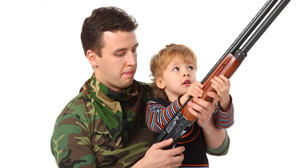 Man with 'assault rifle' brings pistol-packing 12-year-old son to Phoenix airport