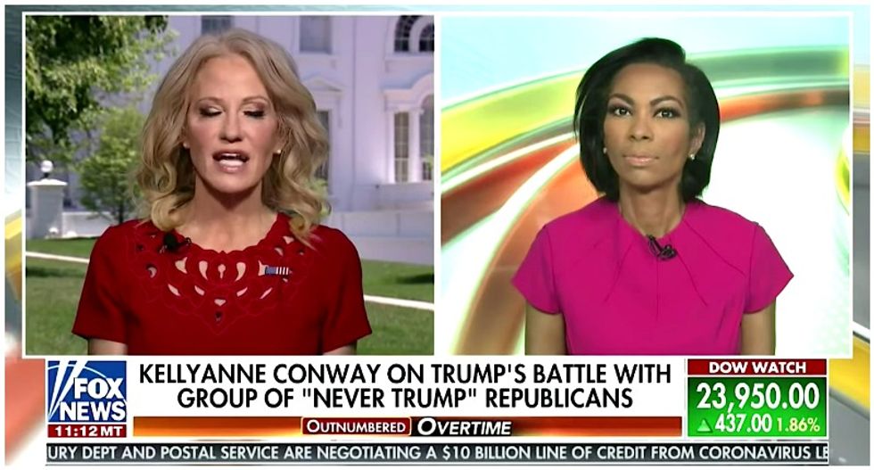 Kellyanne Conway fumes after Fox News host asks about her husband's anti-Trump group