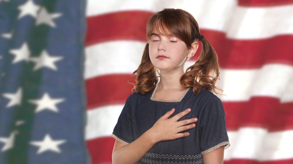 Atheists slam school nurse for refusing to treat student who won't stand for Pledge of Allegiance