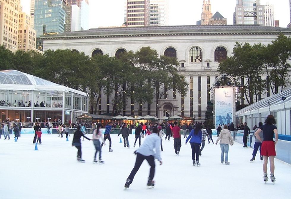 Two men shot at New York's Bryant Park ice rink