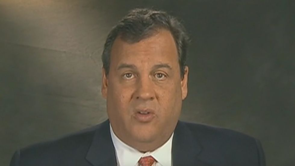 Chris Christie has one big fan -- and his name is Chris Christie