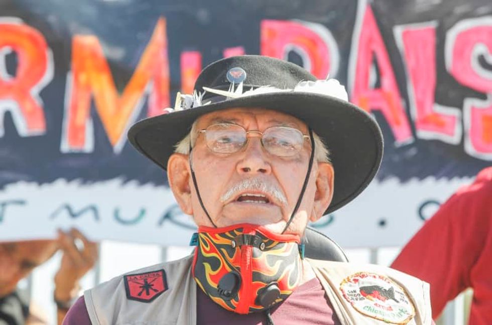 Protesters fail to save mural by famed Chicano artist from demolition at San Diego school