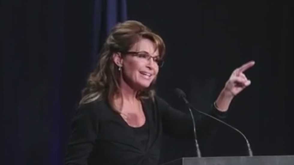 Palin links 'zealot-like' atheists to the 'war on Christmas' and 'slavery' from federal debt