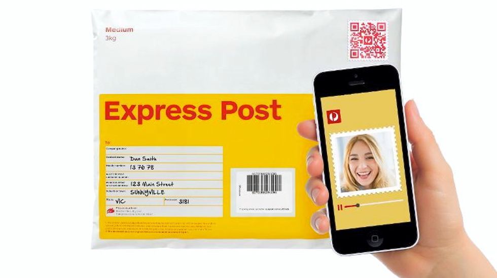 Innovative Austrialian video postage stamp delivers personal message recipients can view on their mobile phone