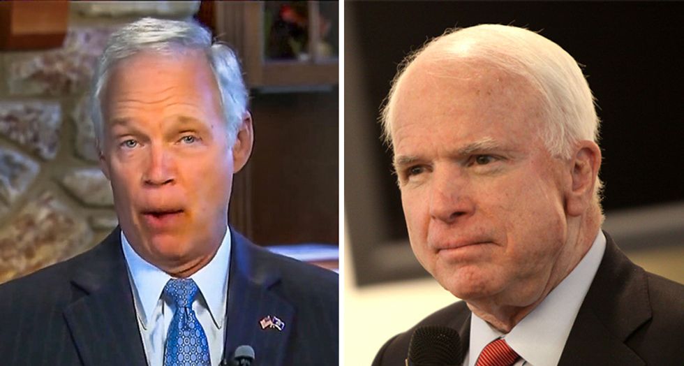 'How disgusting': Internet slams 'assh*le' GOP senator who blamed McCain's Trumpcare vote on brain cancer