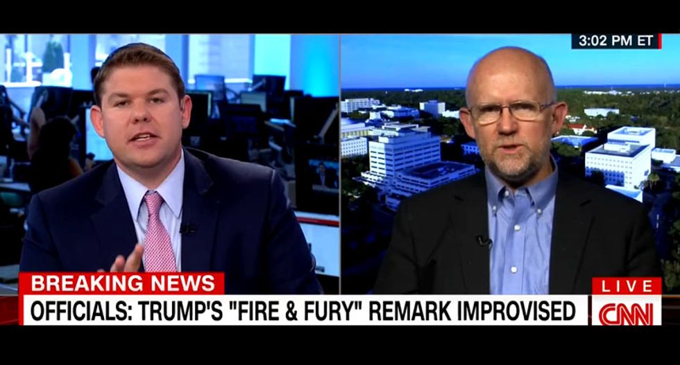 GOP strategist unloads on CNN guest over his 'weapons grade stupid' defense of Trump's North Korea threat