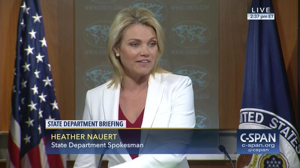 'Twenty years at Faux News must suck out truth': Internet can't deal with condescending State Dept. speaker