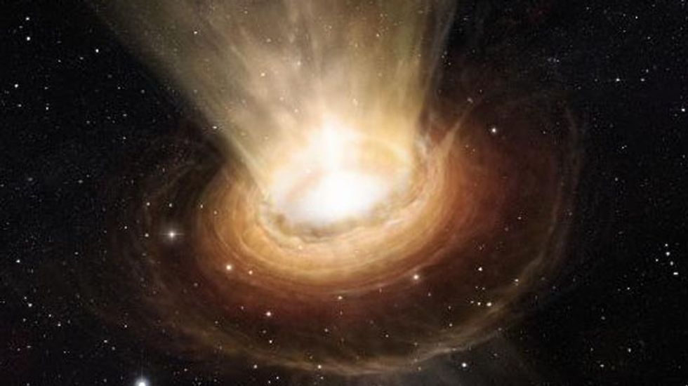 New study shows black holes recycle matter and energy back into space