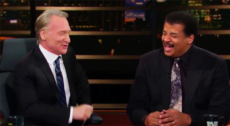 WATCH: HBO's Maher and Neil deGrasse Tyson hilariously debate whether 'anti-intellectual' Trump can learn anything