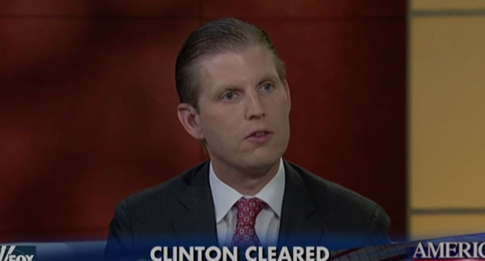 Eric Trump pushes his sister Ivanka as dad’s running mate: ‘She’s got the beautiful looks’