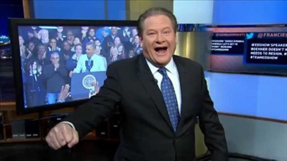 Ed Schultz demands 'apologetic' Obama defend Obamacare: 'Let them have it!'