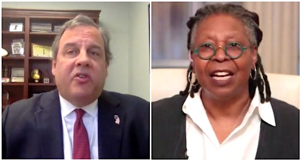 'Who are you sacrificing?' The View's Whoopi Goldberg corners Chris Christie for urging Americans to accept COVID-19 deaths