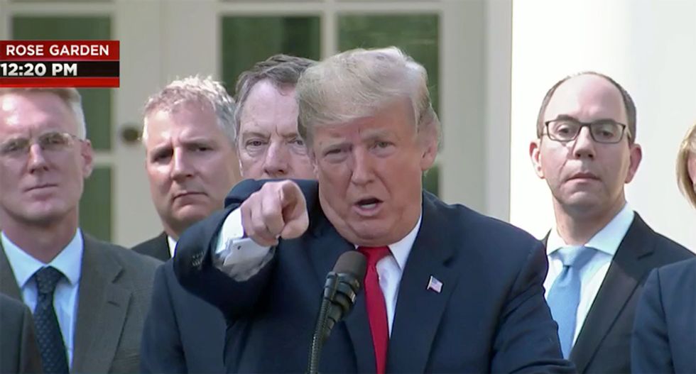 Trump defends Kavanaugh by claiming he’s seen unnamed Dem senator in ‘compromising’ situations — but offers no proof