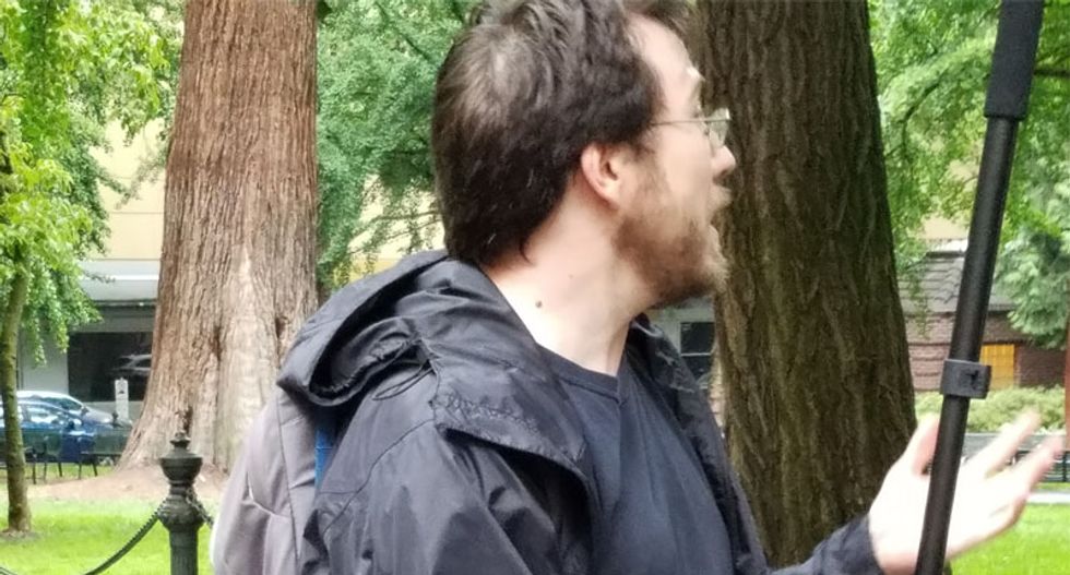 'Hit the ground!': Trump supporter pulls gun on Black Lives Matter rally in Portland