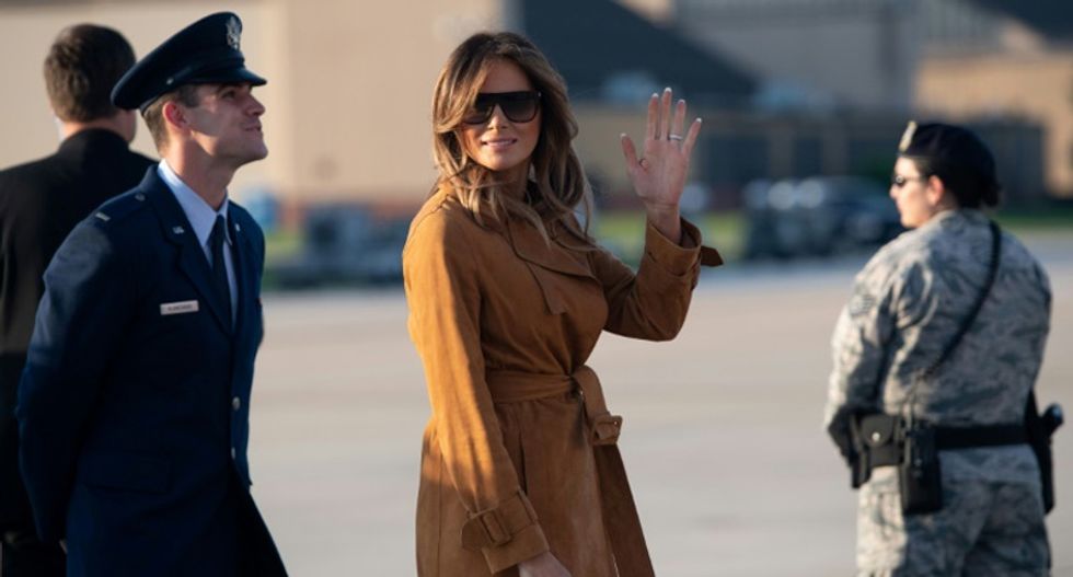 First Lady Melania Trump touches down in Africa for diplomatic and humanitarian visit