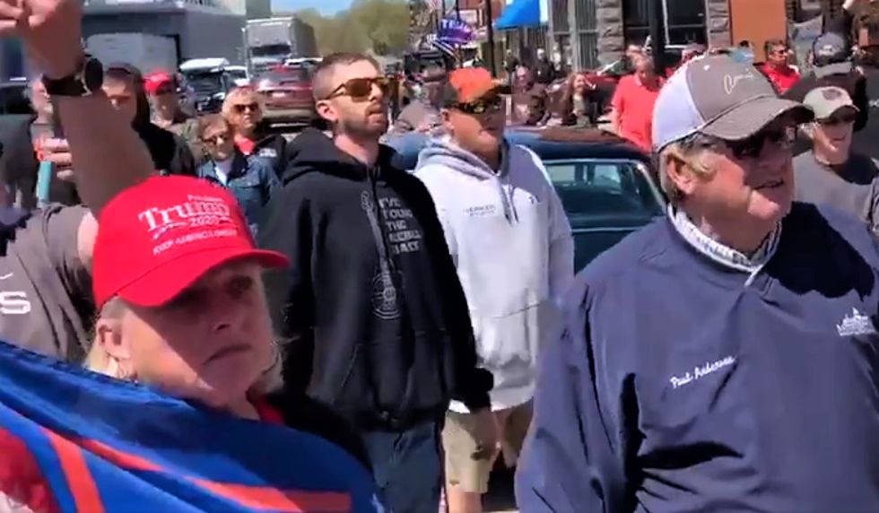 Trump supporters flock to bar that vowed to defy lockdown -- and get disappointed when owner chickens out