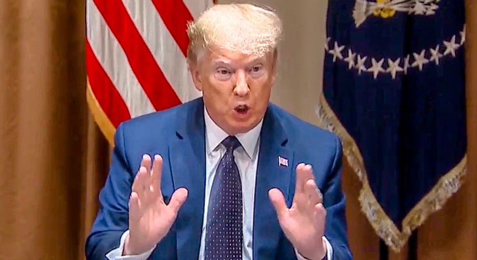 Trump continues pushing conspiracy theories about Joe Scarborough — immediately after reporter tells him about widower begging him to stop