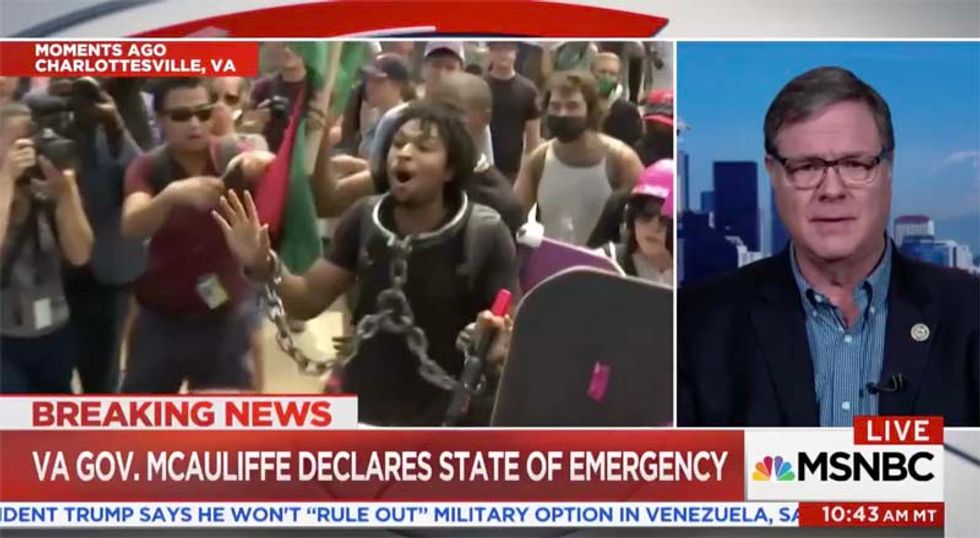 'He should be the one to lead on this': Dem lawmaker blisters Trump for standing by while Charlottesville explodes