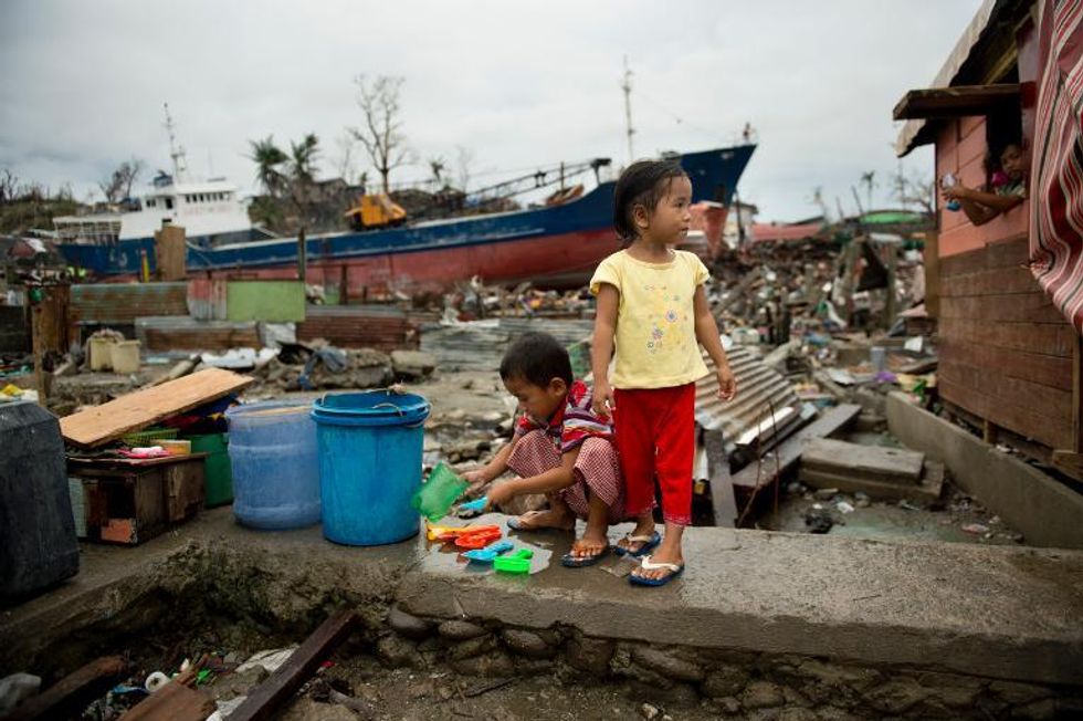 Philippines typhoon aftermath: '1.5 million children are at risk of acute malnutrition and close to 800,000 pregnant and nursing mothers need nutritional help'