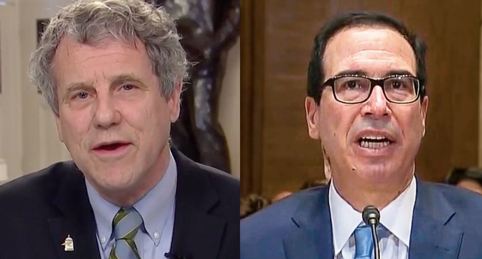 Senator clashes with Steve Mnuchin at contentious coronavirus hearing: 'How many workers should give their lives to expand the GDP?'