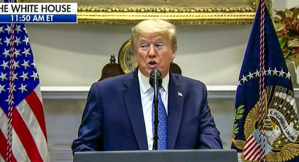 In bizarre conversation with farmer, Trump suggests guns are needed to guard US potato supply