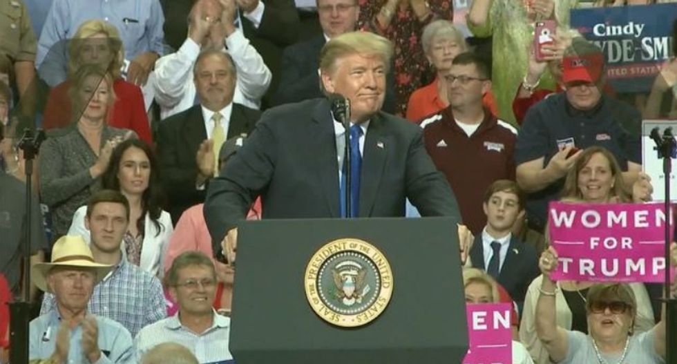 Trump makes fun of Dr. Christine Blasey Ford for not remembering the night of her alleged assault: 'I only had one beer!'