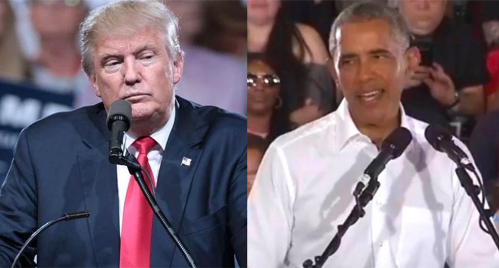Obama mocks Trump for complaining he had to go to Pennsylvania and beg for their vote