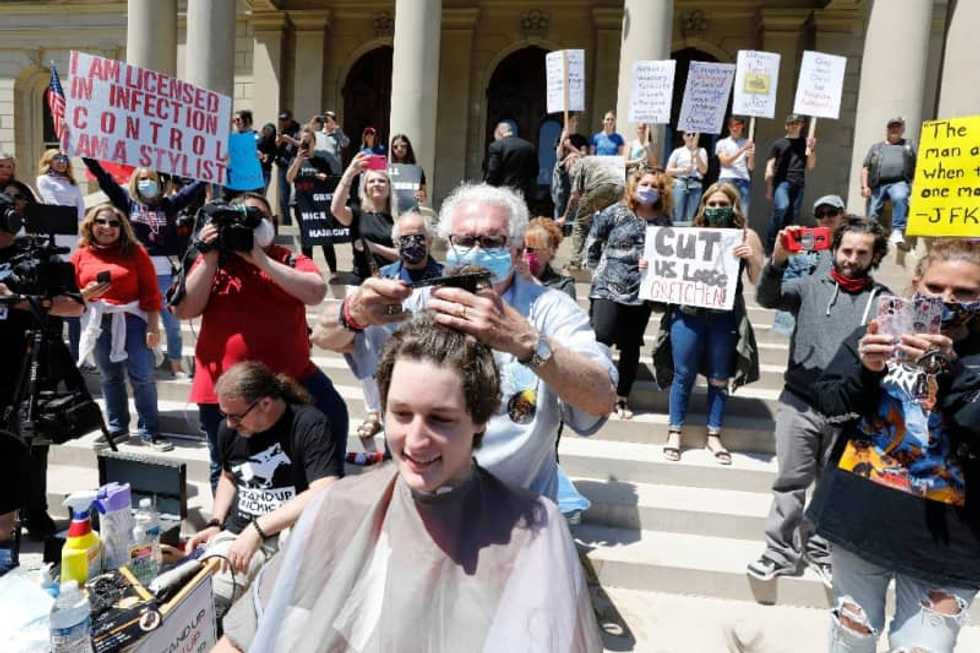 Michigan protesters launch 'Operation Haircut' over lockdown