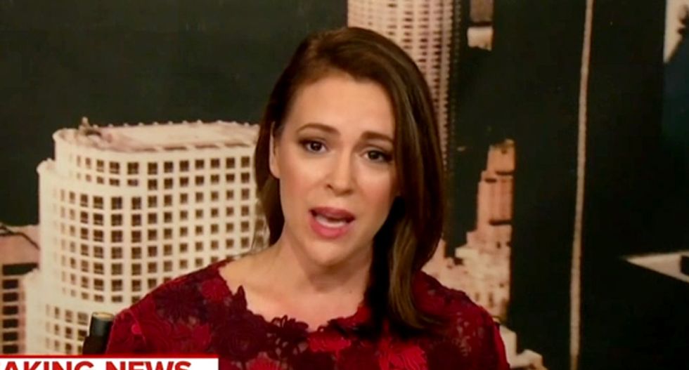 ‘I’m filled with a lot of rage’: Watch Alyssa Milano destroy Sarah Sanders for denying Trump mocked Blasey Ford