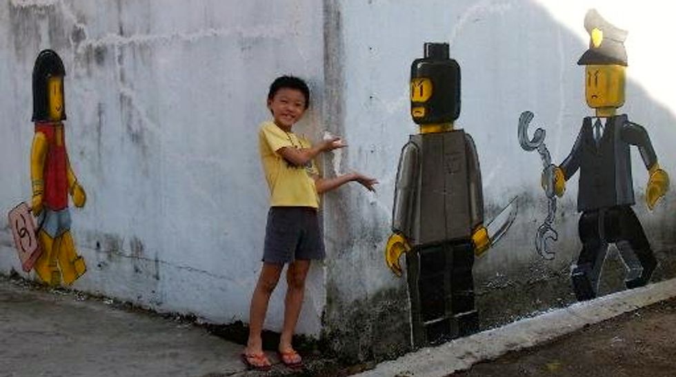 Lithuanian 'Banksy' finds admirers in anti-graffiti Singapore