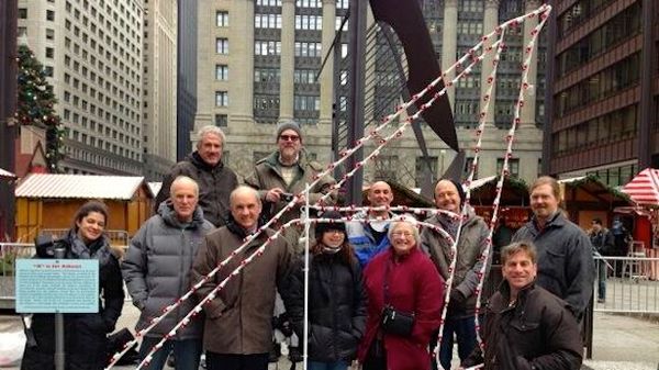 Atheist group sets up Chicago display protesting Christmas scene and celebrating Bill of Rights