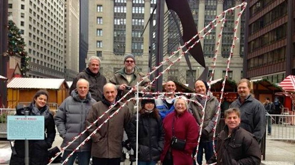 Atheist group sets up Chicago display protesting Christmas scene and celebrating Bill of Rights