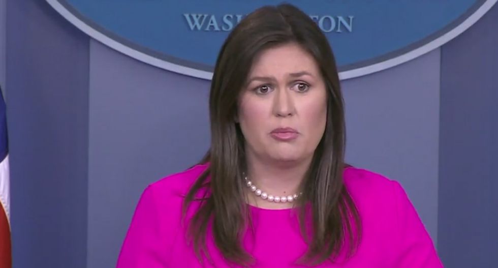 Sarah Sanders faces brutal grilling after revealing Trump is considering revoking clearances of former intel officials