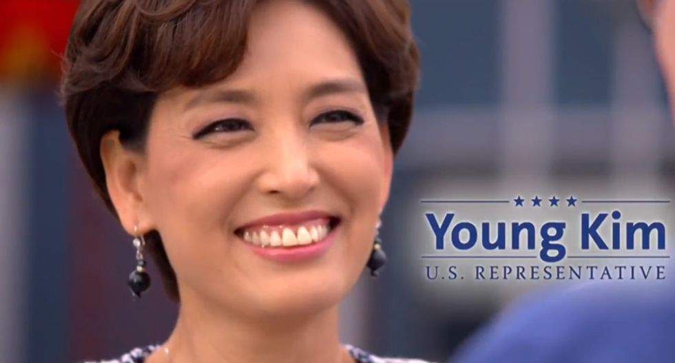 Desperate GOP congressional candidate runs ad featuring laudatory quotes that she wrote herself