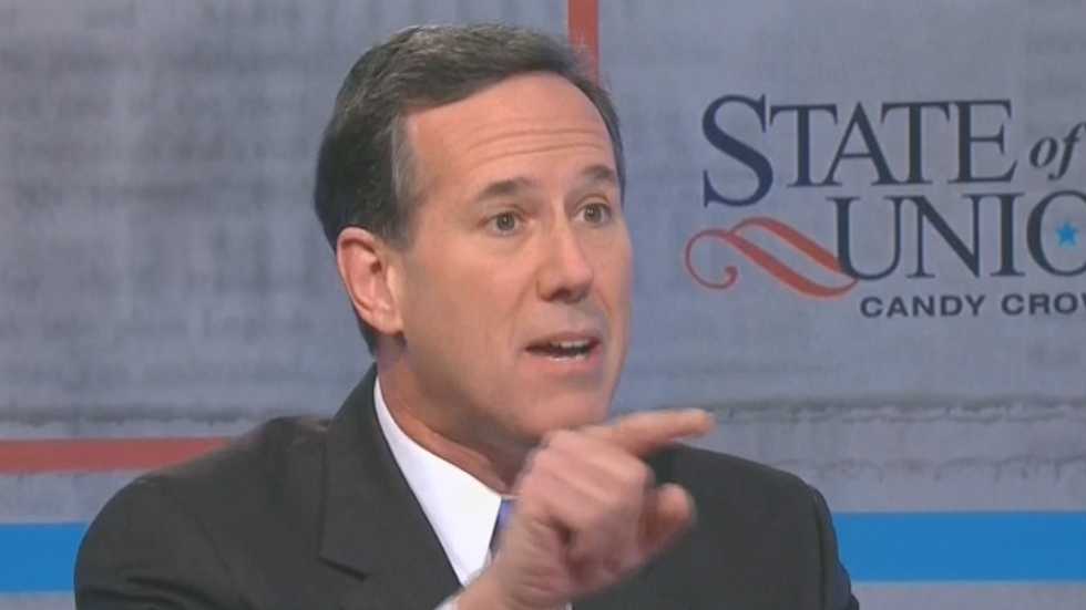 Santorum: Denying women birth control coverage is a First Amendment right