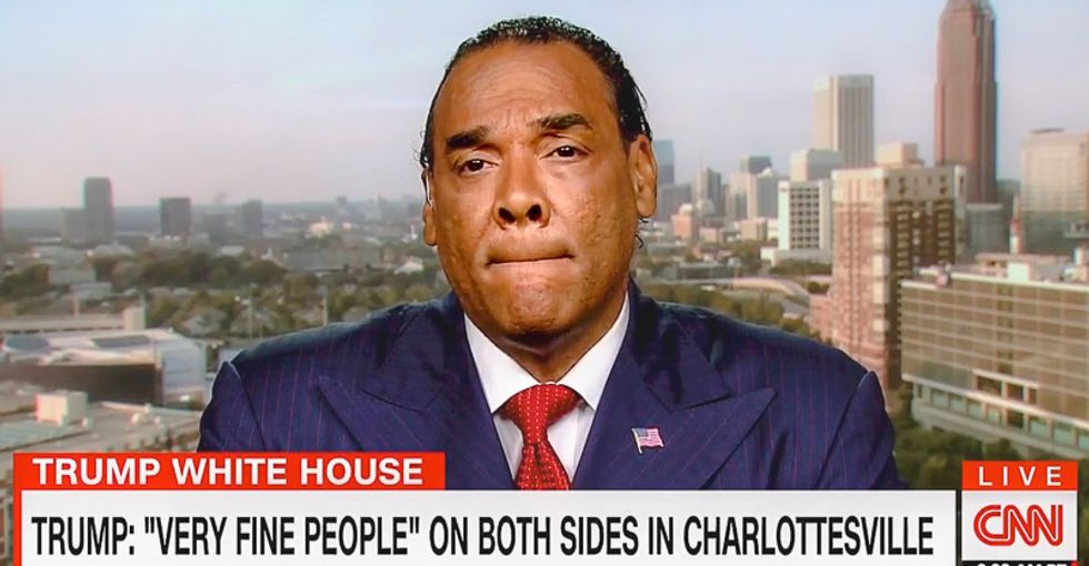 CNN host paralyzes head of Trump diversity council: 'Would very fine people march alongside' Nazis?