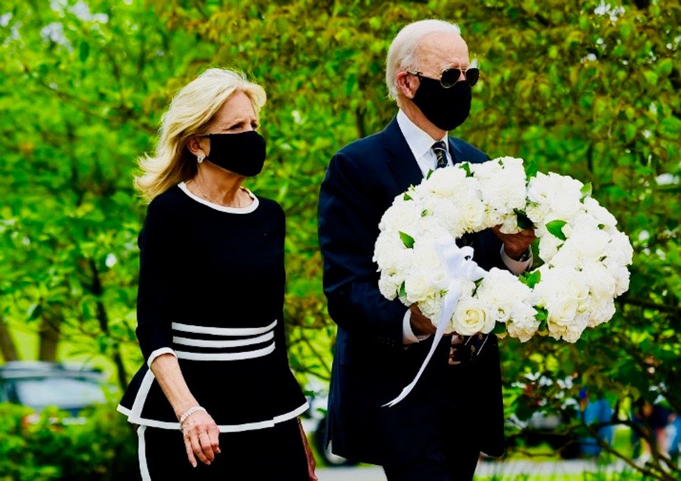 Joe Biden makes first public appearance since March 15