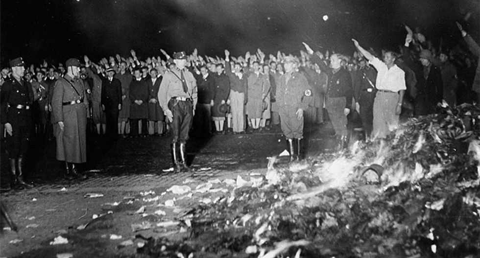 Alt-right cancels California book burning of 'degenerate literature' after organizer says he fears liberals
