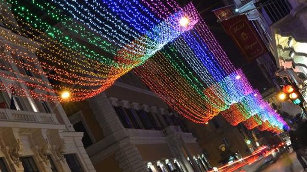 Conservatives in Rome freak out over 'gay' Christmas lights