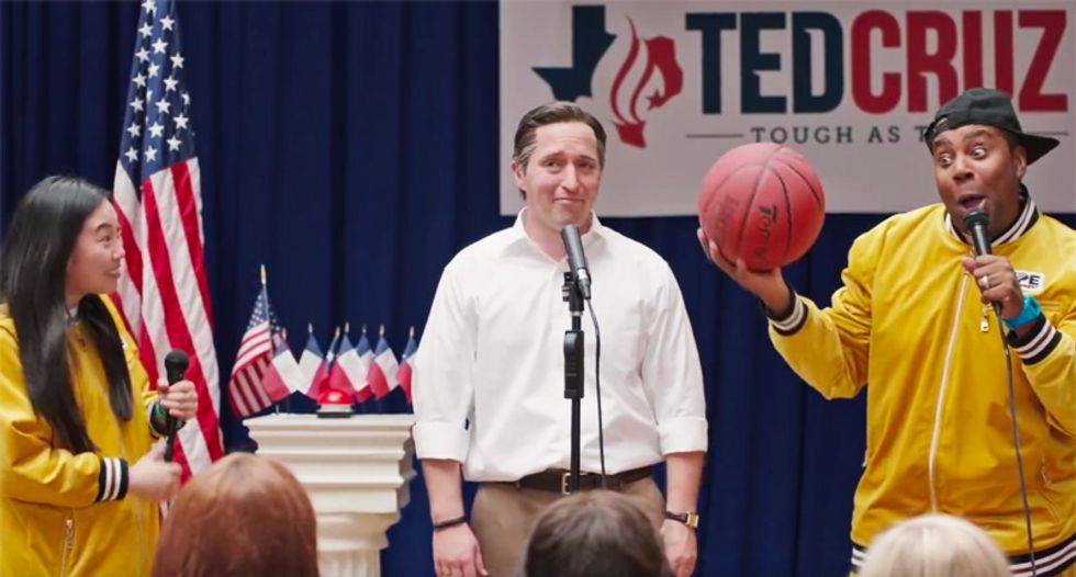 WATCH: SNL's Ted Cruz tries to 'out-cool' Beto O'Rourke with hilariously awkward hip-hop campaign rally