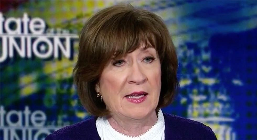 Susan Collins gets some very bad news from a Maine newspaper