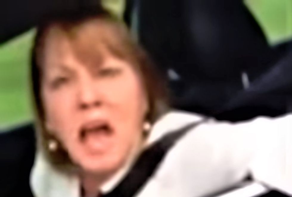WATCH: White woman goes on crazed racist rant against Muslim driver -- and threatens to kill his kids