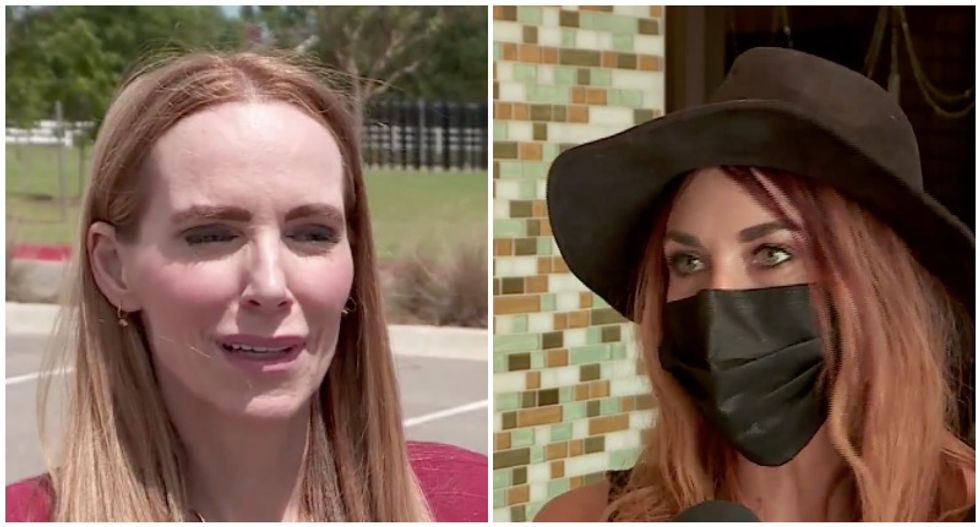 Trump-loving customer vows to rip down mask ordinance sign from salon owner's door