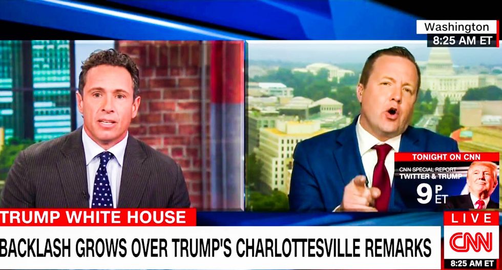 WATCH: CNN's Cuomo trades insults with GOP candidate blaming liberals for Charlottesville violence