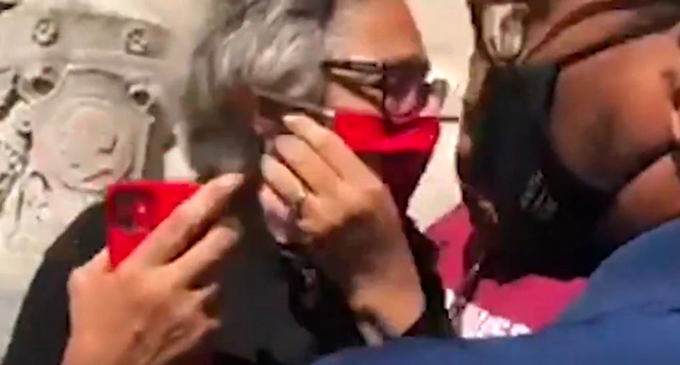 WATCH: Democratic congresswoman pepper sprayed by police at Ohio George Floyd protest