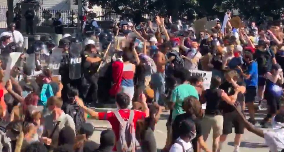 'Insanity outside the White House': After Trump stokes tensions, fresh clashes between police and protesters