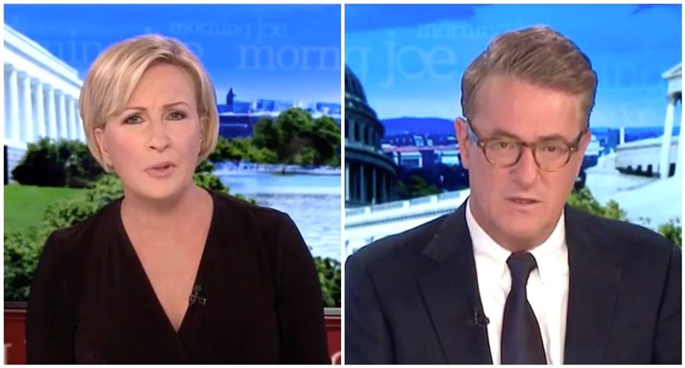 ‘Turned his back on America’: MSNBC’s Morning Joe and Mika bash Trump for his 'incredible shrinking act' as the country burns