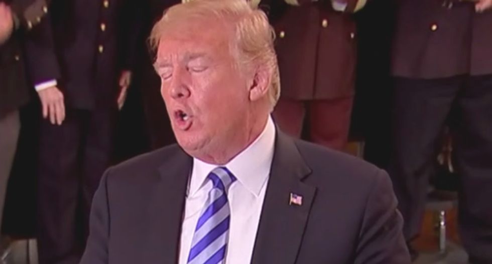 Trump trashes senior official's 'gutless' resistance editorial while attacking the 'failing' NYT for publishing it
